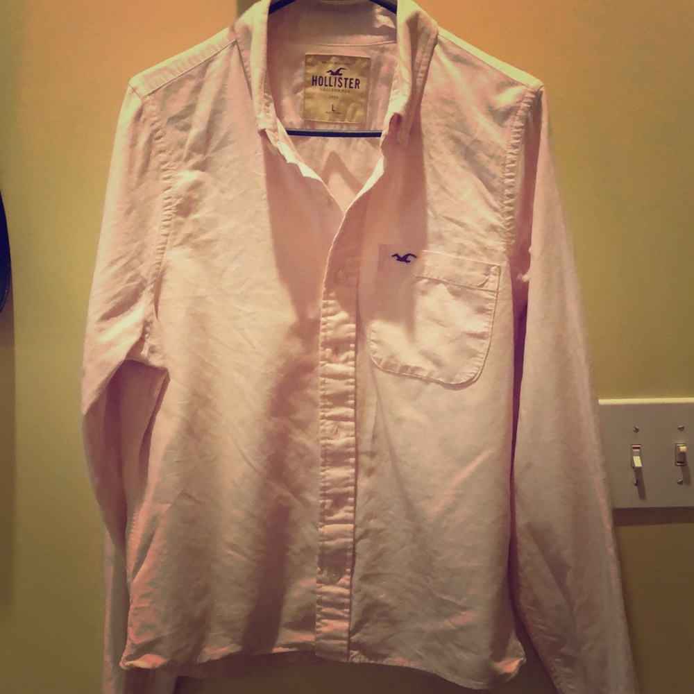 Light pink Hollister California shirt size large